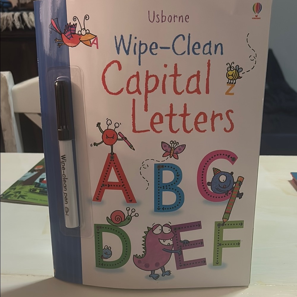 Usborne Wipe-Clean Capital Letters Book